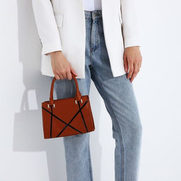 Сумка-тоут на молнии, цвет коричневый - Simaland фото 2