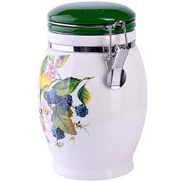 60146 Банка для сыпучих 900 мл Лесные ягоды с лимонами дол/жел LR (х24) - Mayer&boch фото 2