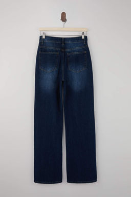 Trendyolmilla Wardrope Essentials Antrasit DOKUMLU Yuksek Bel Wide Leg Jeans TWOSS26JE00128 фото 19