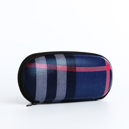 Футляр для очков на молнии, 17 х 7.5 х 4.2 см, цвет синий