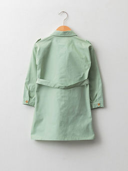 G?mlek Yaka Basic Uzun Kollu Poplin K?z ?ocuk Elbise - Waikiki фото 2