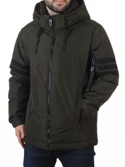 D6821 DK. GREEN Куртка мужская зимняя (200 гр. холлофайбер)