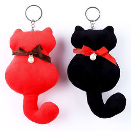 Мягкая игрушка Кот с бантиком, на брелоке, 16 см, цвета МИКС - Simaland фото 3