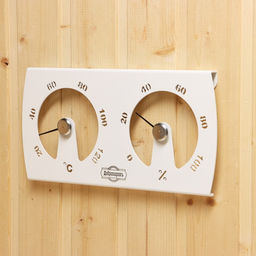 Термометр - гигрометр для бани и сауны, 29.5×15×3.5 см, белый, «Добропаровъ»