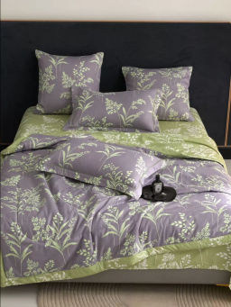 Одеяло Mency двухстороннее с простыней и наволочками ODMENHD12 Семейный