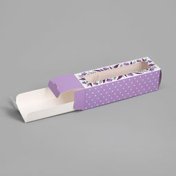 Цена за 5 шт. Коробка для макарун, кондитерская упаковка Лаванда, 18?5.5?5.5 см