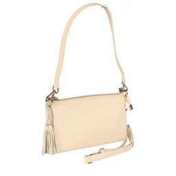 Сумка женская натуральная кожа GU 163-8548, 3отд, плечевой ремень, молочный SALE 265772 - Adelia фото 5