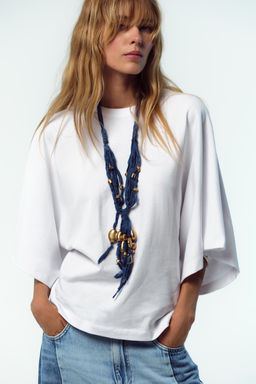 WASHED CAP SLEEVE T-SHIRT - Zara фото 22