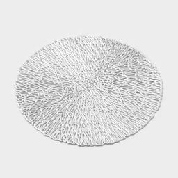 Подставки под кружку Доляна «Соломка», 4 шт., d=10 см, серебряные