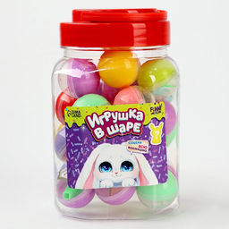 Цена за 30 шт. Игрушка - сюрприз Зайчик, в банке, 30 шт., МИКС - Funny toys фото 7