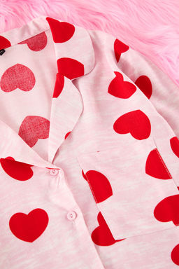 Trendyolmilla Ac?k Pembe Kurdele/Fiyonklu Viskon Dokuma Pijama Tak?m? THMAW21PT0936 фото 2