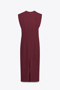 GOLD APPLIQUE MIDI DRESS - Zara фото 8