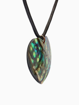 Кулон «Сердце», ракушка абалон