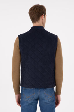 Мужская темно-синяя кожаная куртка Неожиданная скидка в корзине - U.s. polo assn фото 5