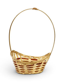 Корзина плетёная для хранения «Ладья», 24×17×8 см, бамбук