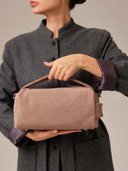 Замшевая сумка Solea DBR 31365 капучино