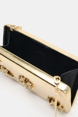BOLSO CAJA APLIQUES / Oro - Zara фото 5