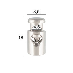 Зажим металл Micron GB 2000 d 4.5 мм в пакете 12 шт №06 черный никель