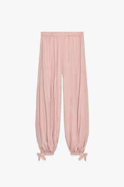 ZW COLLECTION FLOWING GATHERED TROUSERS - Zara фото 10