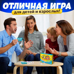 Настольная игра для детей на объяснение слов «Бу-бу, не могу» 4 загубника, 2-4 игрока, 10+