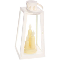 Сувенир с подсветкой "Пламя" 13*13*26 см (работает от 3*ААА), Белый