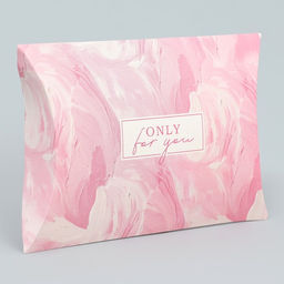 Цена за 10 шт. Коробка подарочная складная фигурная, упаковка, Only for you, 11 х 8 х 2 см