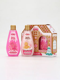 Гель для душа «С Новым годом», vanilla milkshake, набор 2 шт. × 200 мл, URAL LAB