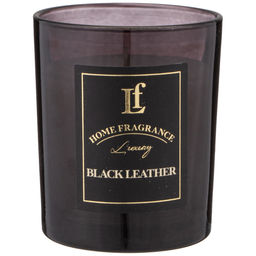 Свеча ароматизированная Lefard Black Leather в стакане 6×7,5 см  фото 3