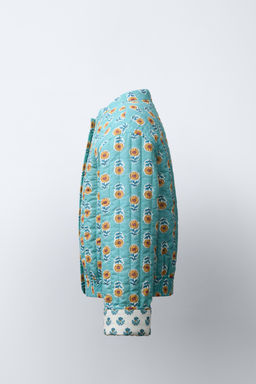 PRINTED PUFFER JACKET - Zara фото 3