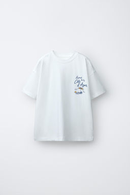CAMISETA ESTAMPADO HAMACAS / Blanco