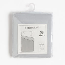 Пододеяльник Этель 200*215, цв.серый, 100% хлопок, поплин 125 г/м2  фото 4