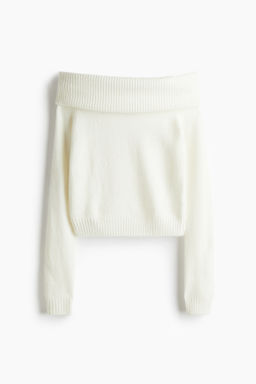 Jersey off-the-shoulder - H&m фото 2