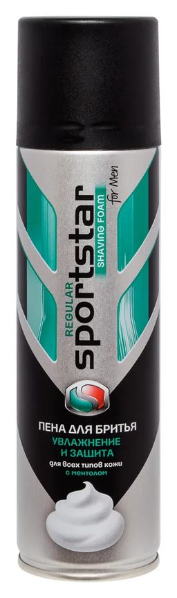 SPORT STAR пена д/бритья 200мл Regullar д/всех типов кожи
