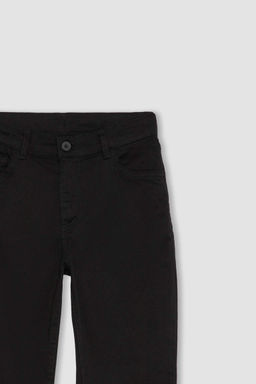 Черные школьные брюки из габардина для мальчика - Defacto фото 9