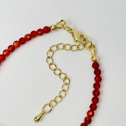 Браслет из Сердолика и Лазурита 16 см +