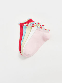 Basic K?z ?ocuk Patik ?orap 5li - Waikiki фото 2