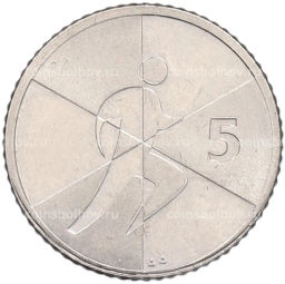 Монета 5 пенсов 2019 года Гибралтар Островные игры