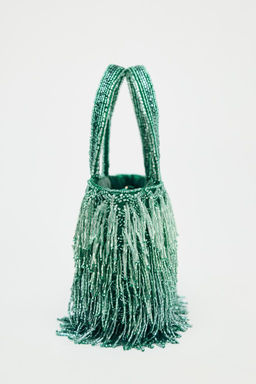 BAG WITH RHINESTONE FRINGING - Zara фото 6