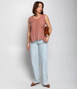 Топ #КТ005 (3), пудровый - Dommod фото 4