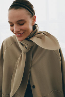 TRENCH OVERSIZE PA?UELO ZW COLLECTION LIMITED EDITION / kaki-med - Zara фото 5