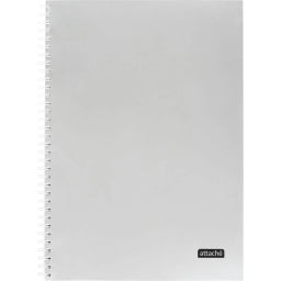 Тетрадь общая А4 96л Attache Metallic Стальной клетка, греб, картон, фольга  фото 2