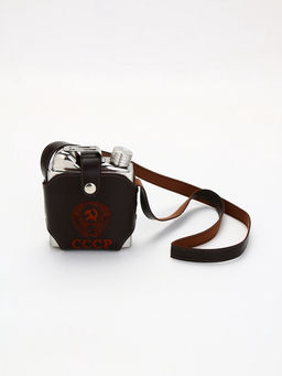 Фляжка СССР, нержавеющая сталь, чехол, 540 мл