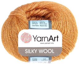 Силки вул (Silky wool) пряжа YarnArt 65% шерсть мериноса 35% искуственный шелк 10х25г/190м
