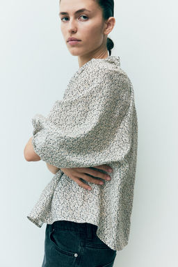 Blusa con mangas globo - H&m фото 4