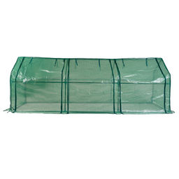 UGH-S33 L270 GREEN/GREEN Парник уличный, 270x90x90см. Металлическая труба в ПВХ, цвет зеленый. Тент из армированного полиэтилена 135г/м2, цвет сетки зеленый. TM ФитоЛето