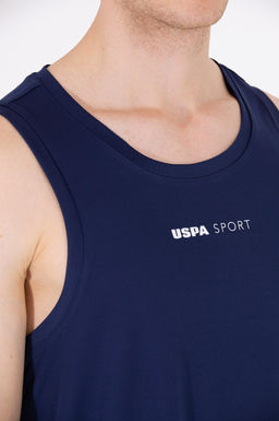 Мужская темно-синяя футболка с круглым вырезом - U.s. polo assn фото 7