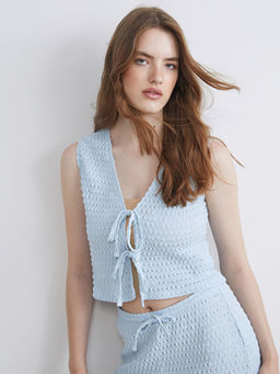 V Yaka Ajurlu Kad?n Yelek