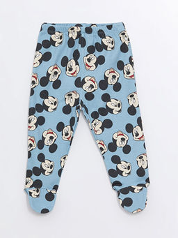 Beli Lastikli Mickey Mouse Bask?l? Erkek Bebek Pantolon