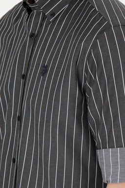 Мужская черная рубашка с длинным рукавом Неожиданная скидка в корзине - U.s. polo assn фото 7