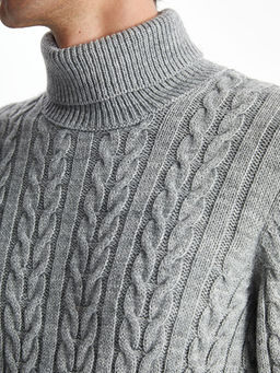 Bal?k?? Yaka Uzun Kollu Erkek Triko Kazak